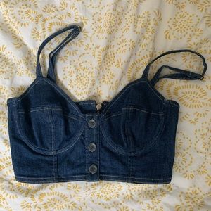 Guess denim bralette